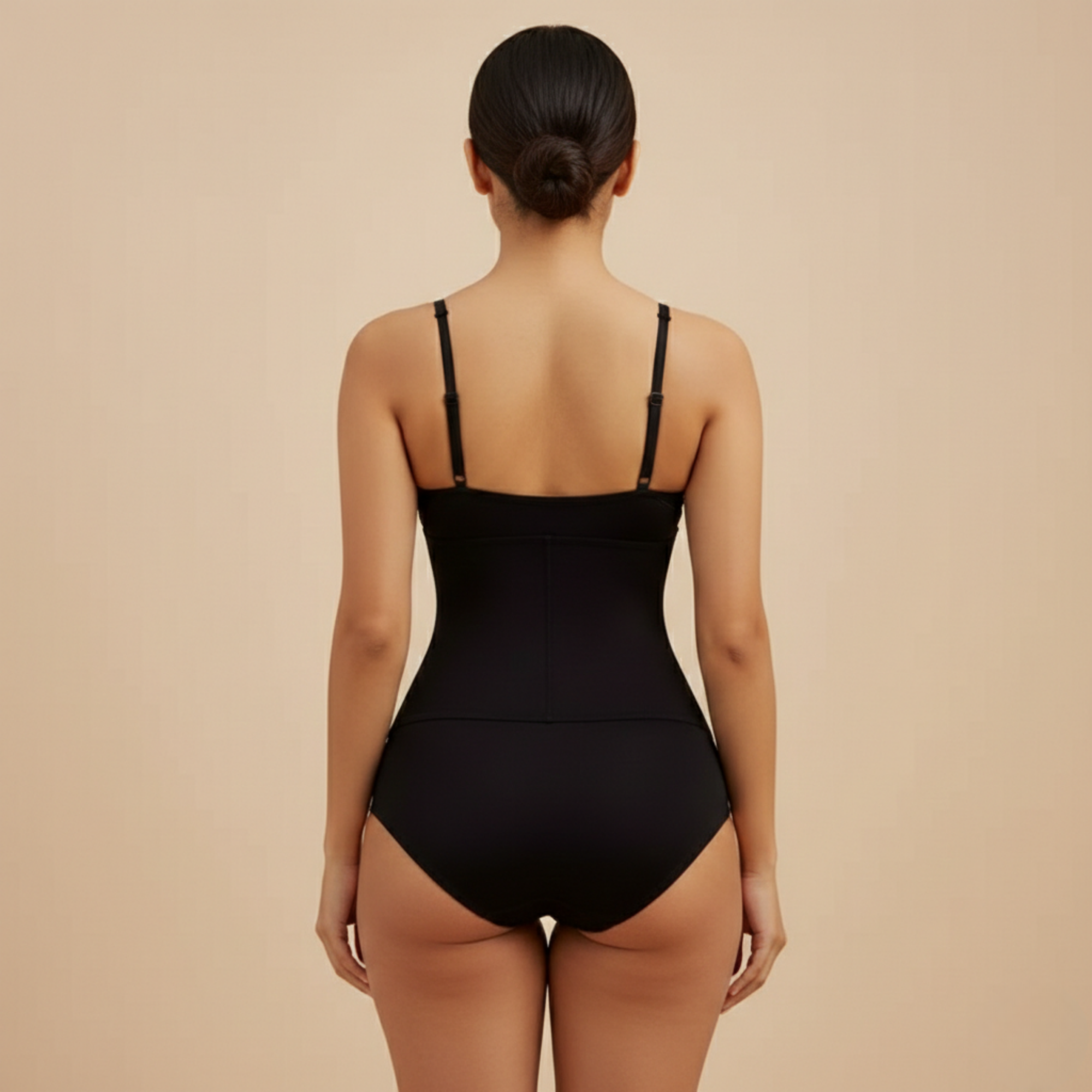 Hook-Front Waist Trainer Bodysuit