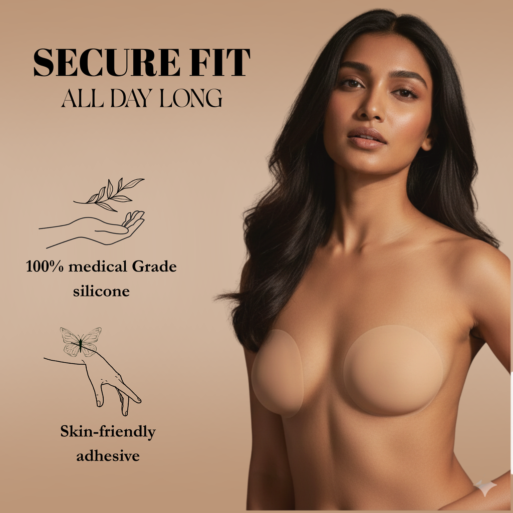 Reusable Silicone Nipple Covers — Invisible 2-Piece Set